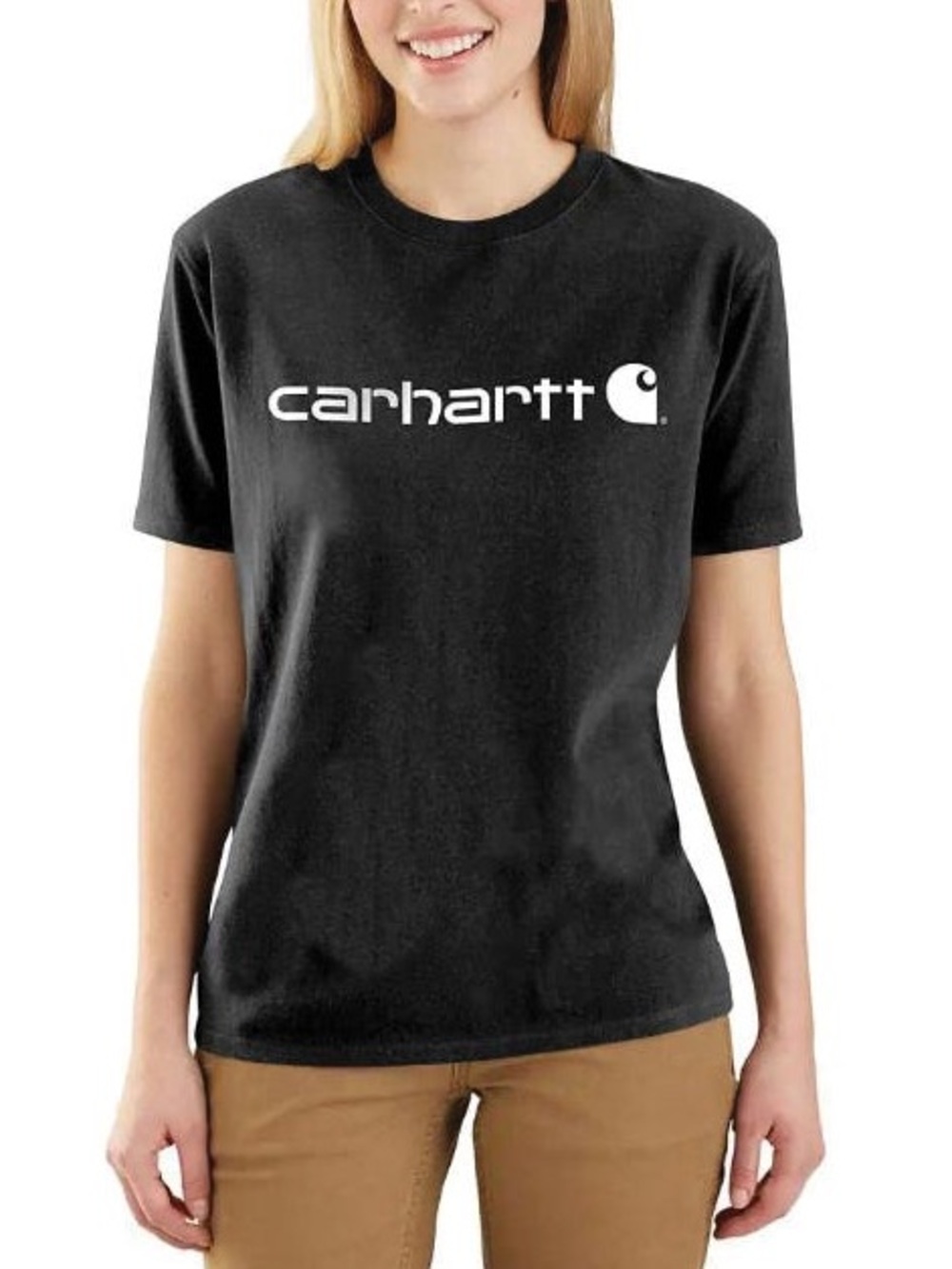 CARHARTT BLACK LOOSE FIT HEAVYWEIGHT SHORT-SLEEVE GRAPHIC T-SHIRT SZ LARGE NWT